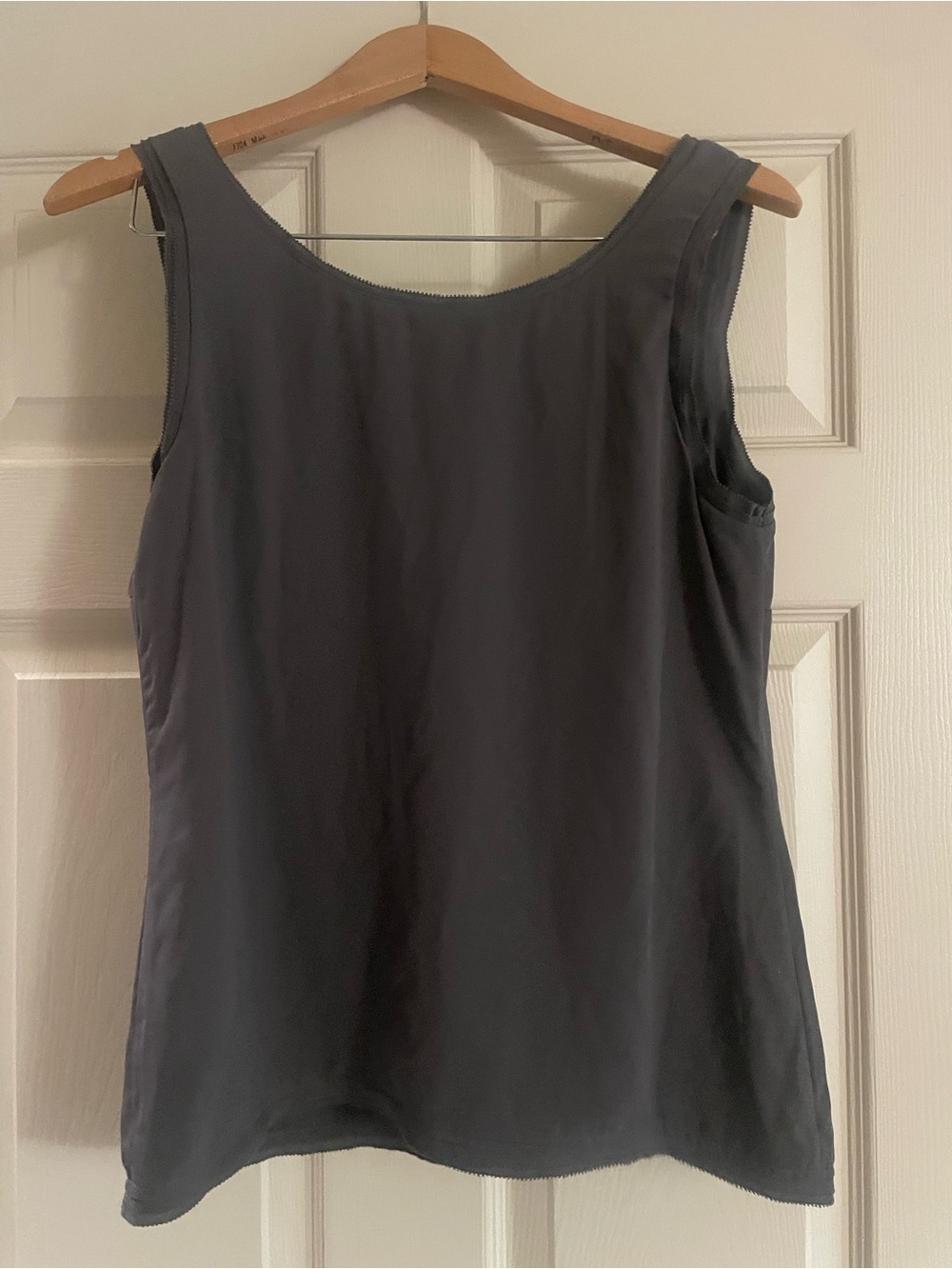 V-Neck Women's Tank Top in Charcoal by MILE NINETEEN - Picture 3 of 3